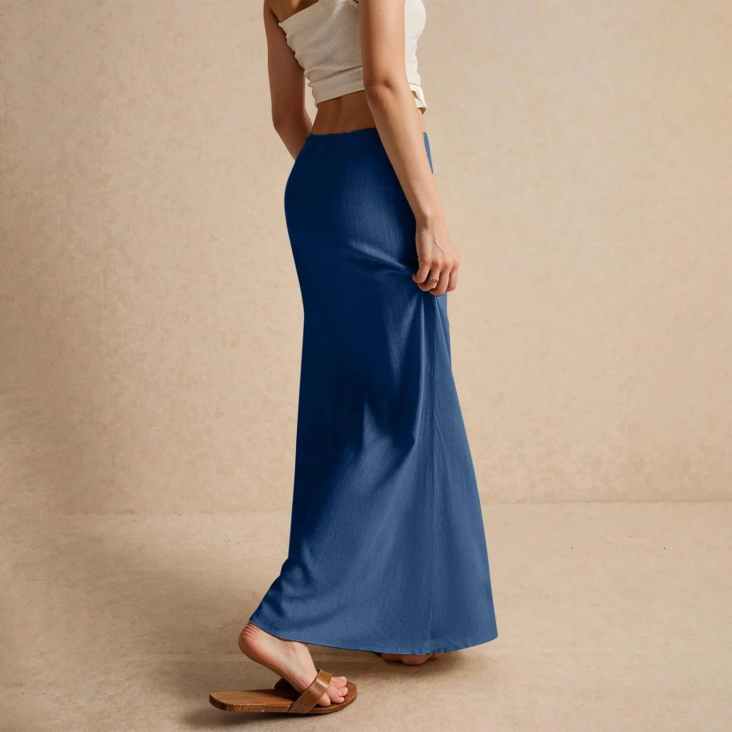 Womens Long Skirt 2025 Summer Casual Trendy Beach Western Skirts Music Festival Outfits Hippie Clothes