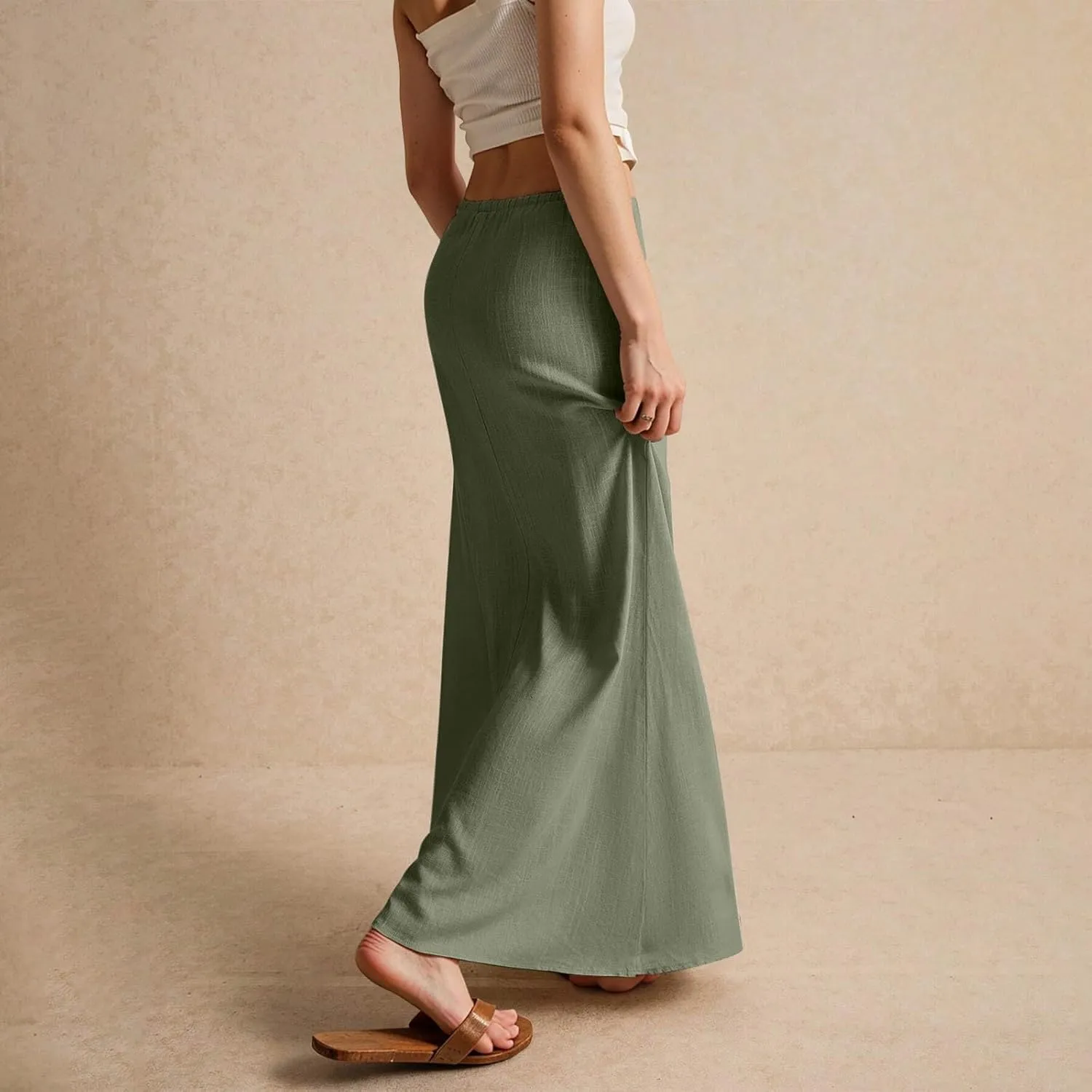 Womens Long Skirt 2025 Summer Casual Trendy Beach Western Skirts Music Festival Outfits Hippie Clothes