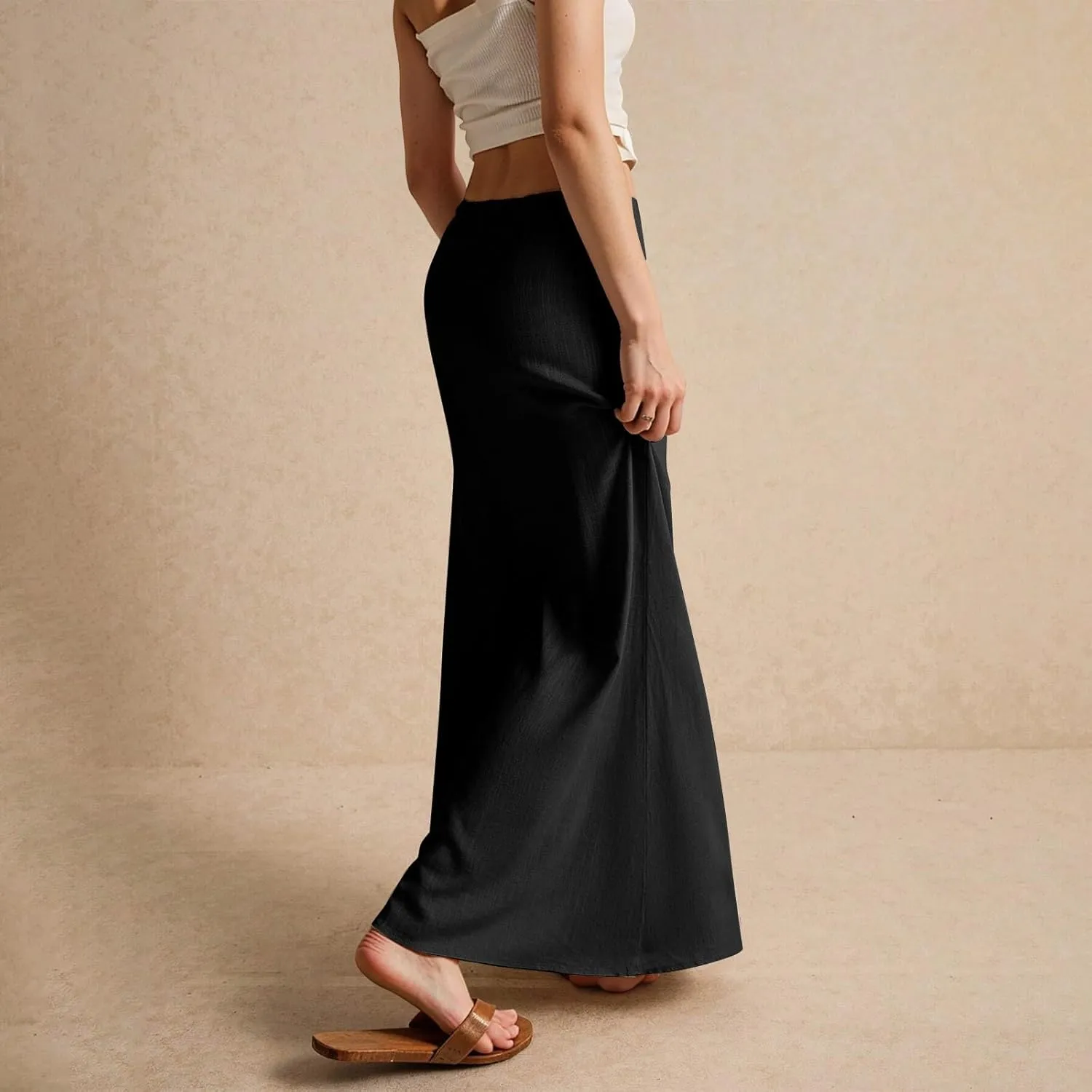 Womens Long Skirt 2025 Summer Casual Trendy Beach Western Skirts Music Festival Outfits Hippie Clothes