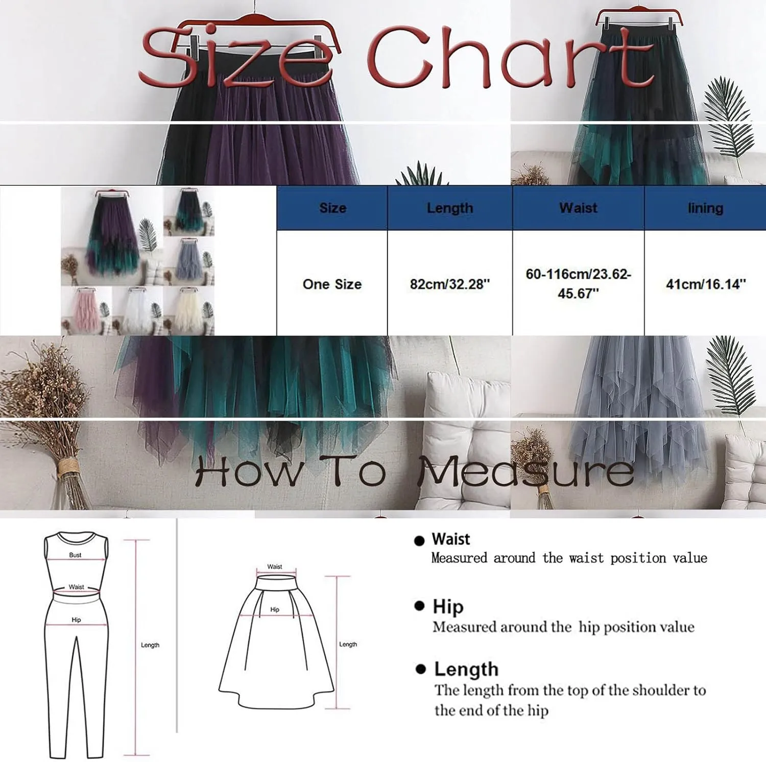 Women's Mesh Irregular Stitching Cake Fairy Skirt A-line Pleated Skirt Elastic Waist Tulle Tutu Midi Skirt