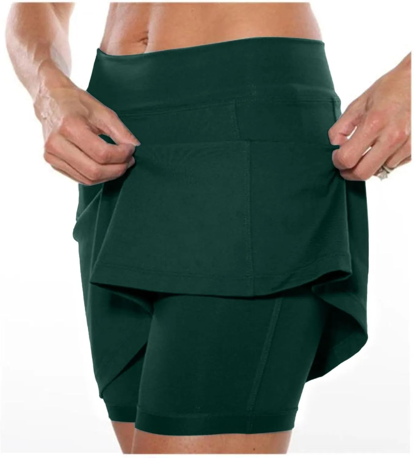 Women's Mini Tennis Skirt 2025 Athletic Yoga Skorts Summer Gym Workout Outfits Plus Size Black Skirts with Pockets