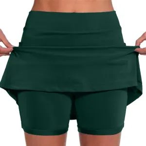 Women's Mini Tennis Skirt 2025 Athletic Yoga Skorts Summer Gym Workout Outfits Plus Size Black Skirts with Pockets