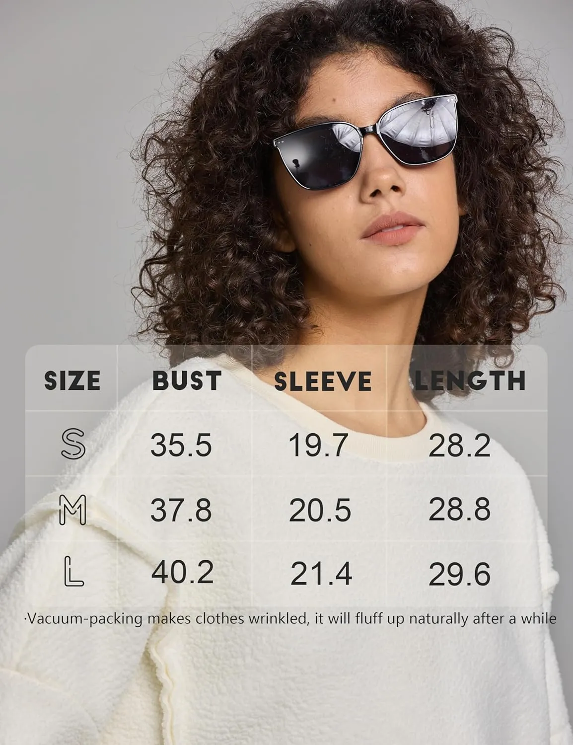 Womens Oversized Crewneck Fuzzy Fleece Sweatshirts Fall Winter Warm Trendy Patchwork Sherpa Pullover Top 2024