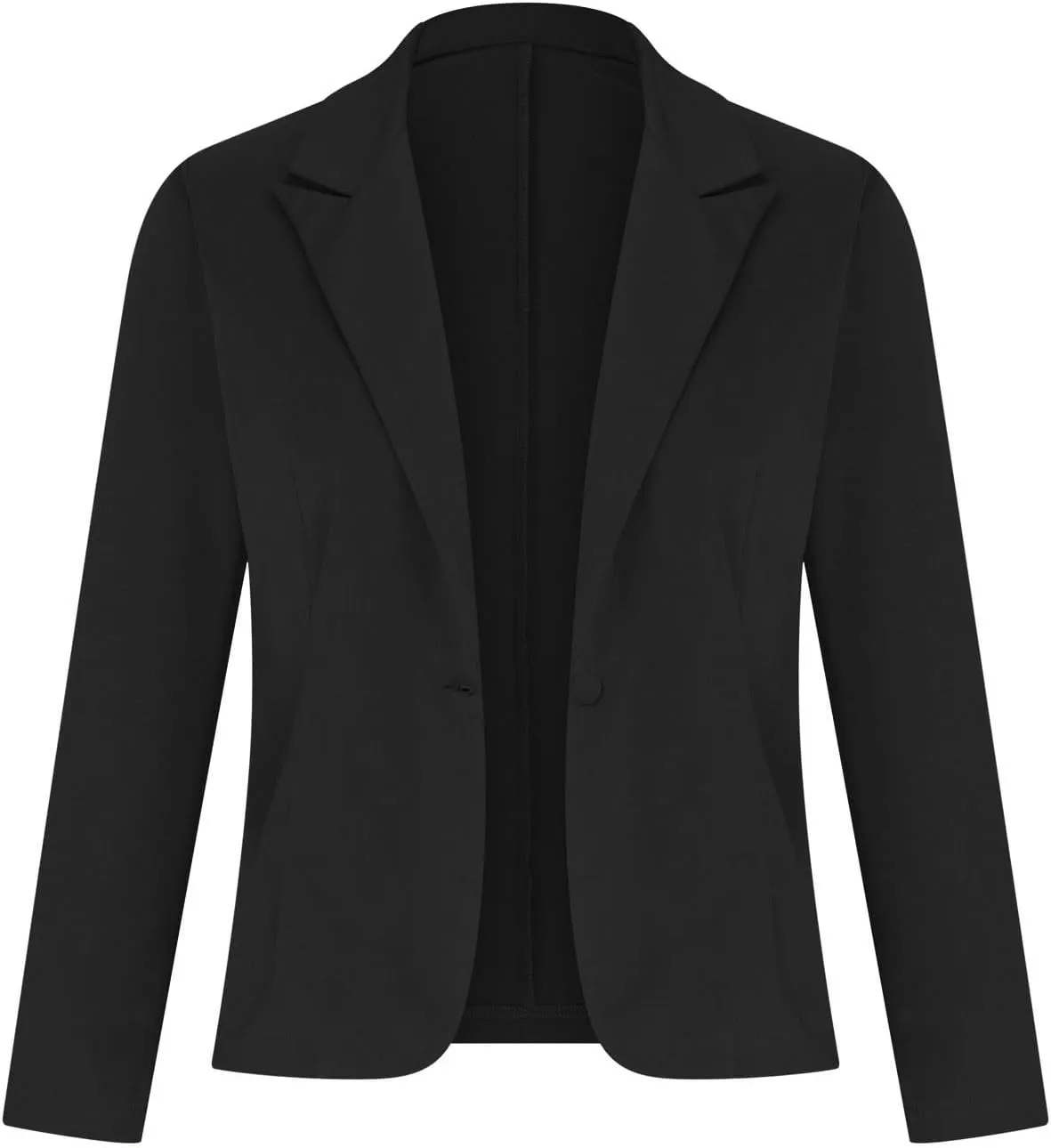 Womens Petite Blazers for Work Business Casual Elegant Single Breasted Long Sleeve Coat Office Work Suit Jacket