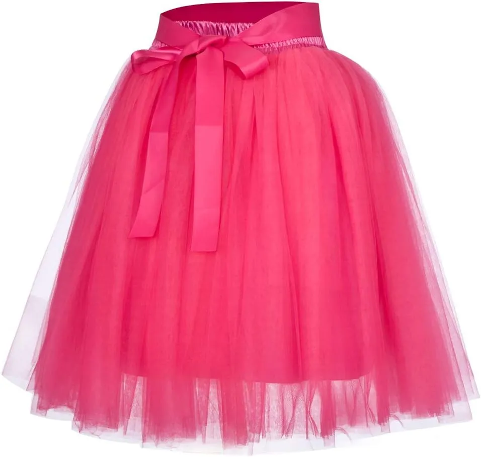 Womens Pleated Short Skirt Adult Dancing Skirt High Waist Pencil Skirts for Women Knee Length