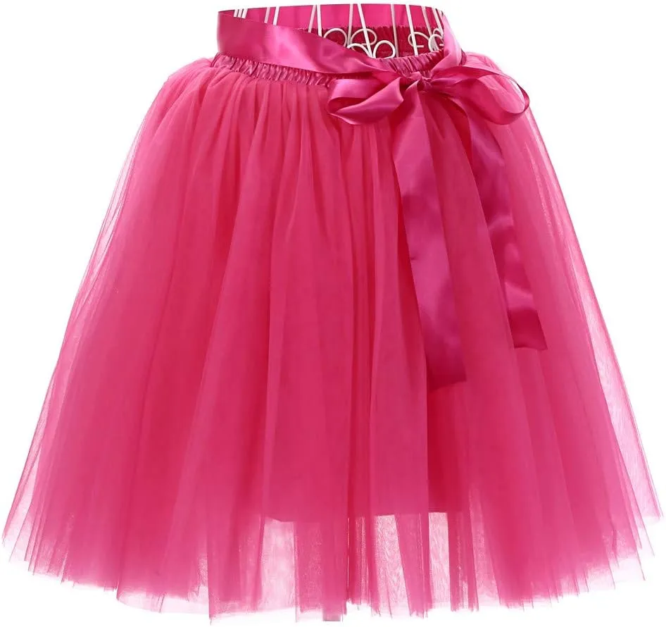 Womens Pleated Short Skirt Adult Dancing Skirt High Waist Pencil Skirts for Women Knee Length