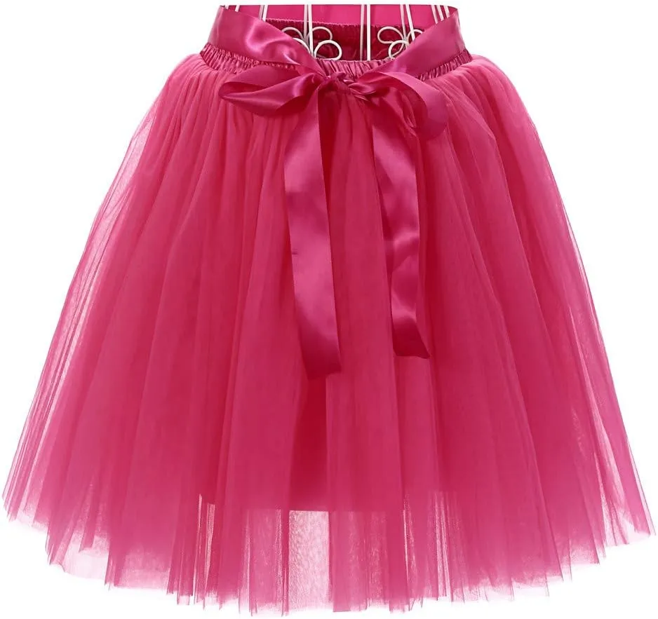 Womens Pleated Short Skirt Adult Dancing Skirt High Waist Pencil Skirts for Women Knee Length