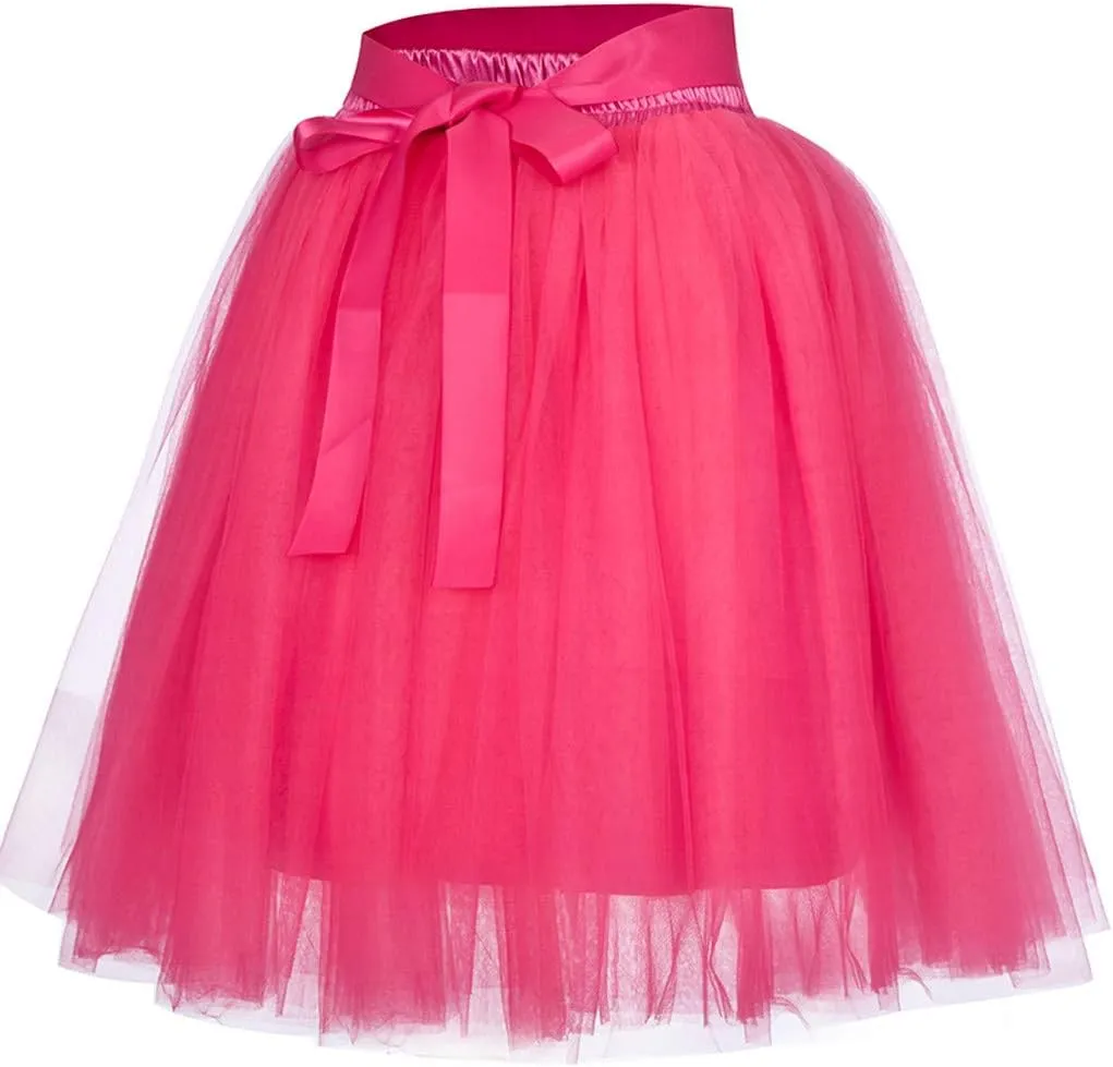 Womens Pleated Short Skirt Adult Dancing Skirt High Waist Pencil Skirts for Women Knee Length