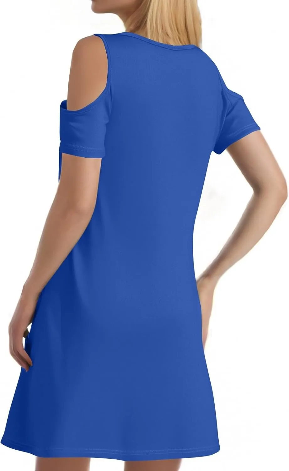 Women's Summer Casual Trendy Sleeveless Halter Solid Color Striped Printed Midi Dress 2025 with Pockets, S-3XL