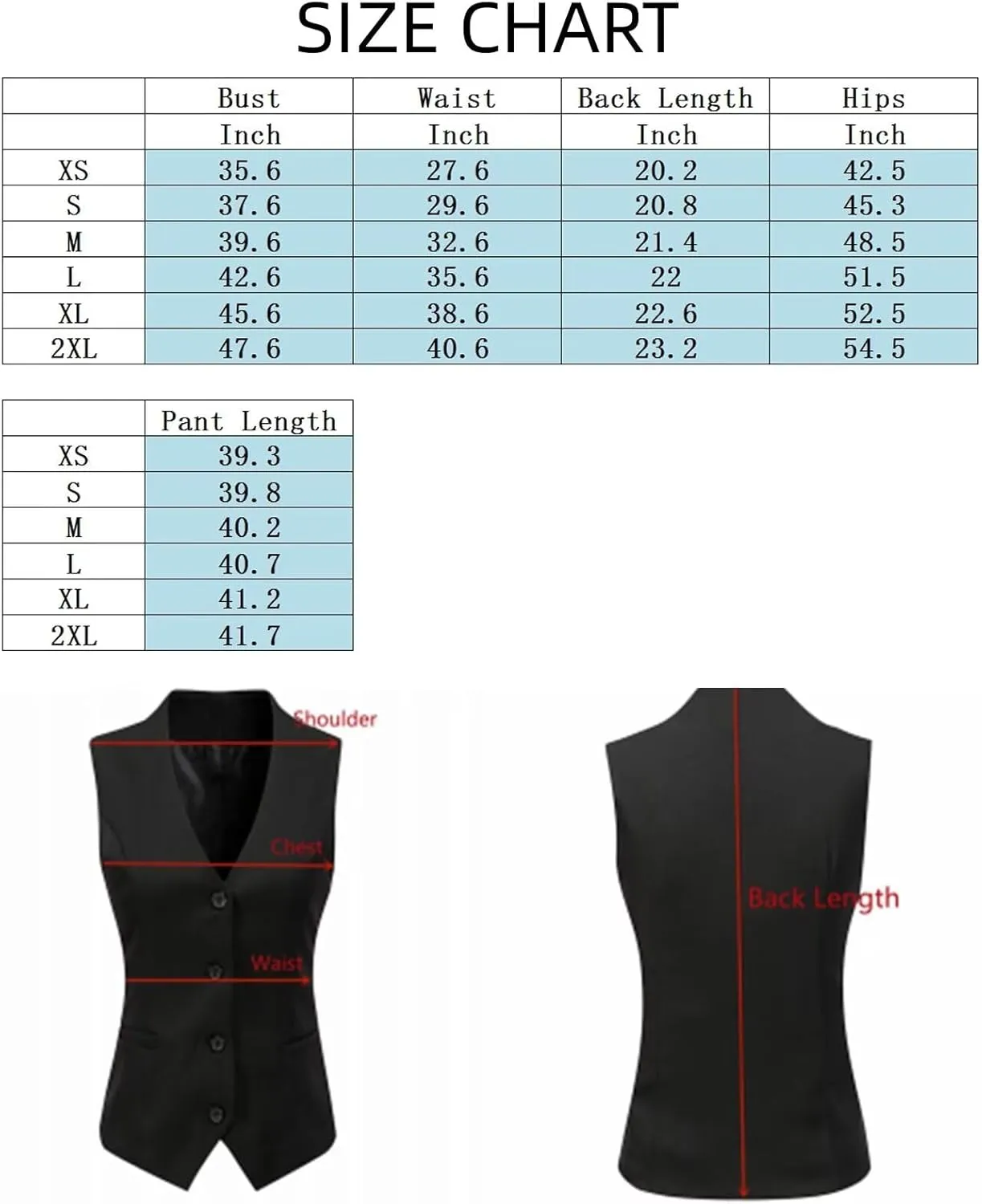 Womens V Neck Vest Pants Suit 2 Piece Set Sleeveless Waistcoat Outfits