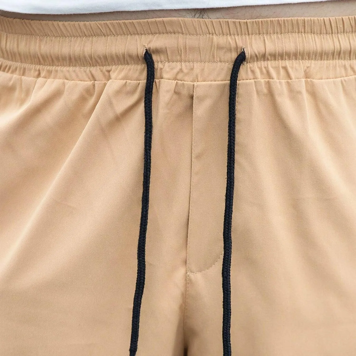Xiaojmake Mens Casual Cotton Joggers Drawstring Chino Cargo Pants Twill Track Jogging Sweatpants Outdoor Hiking Running Pants